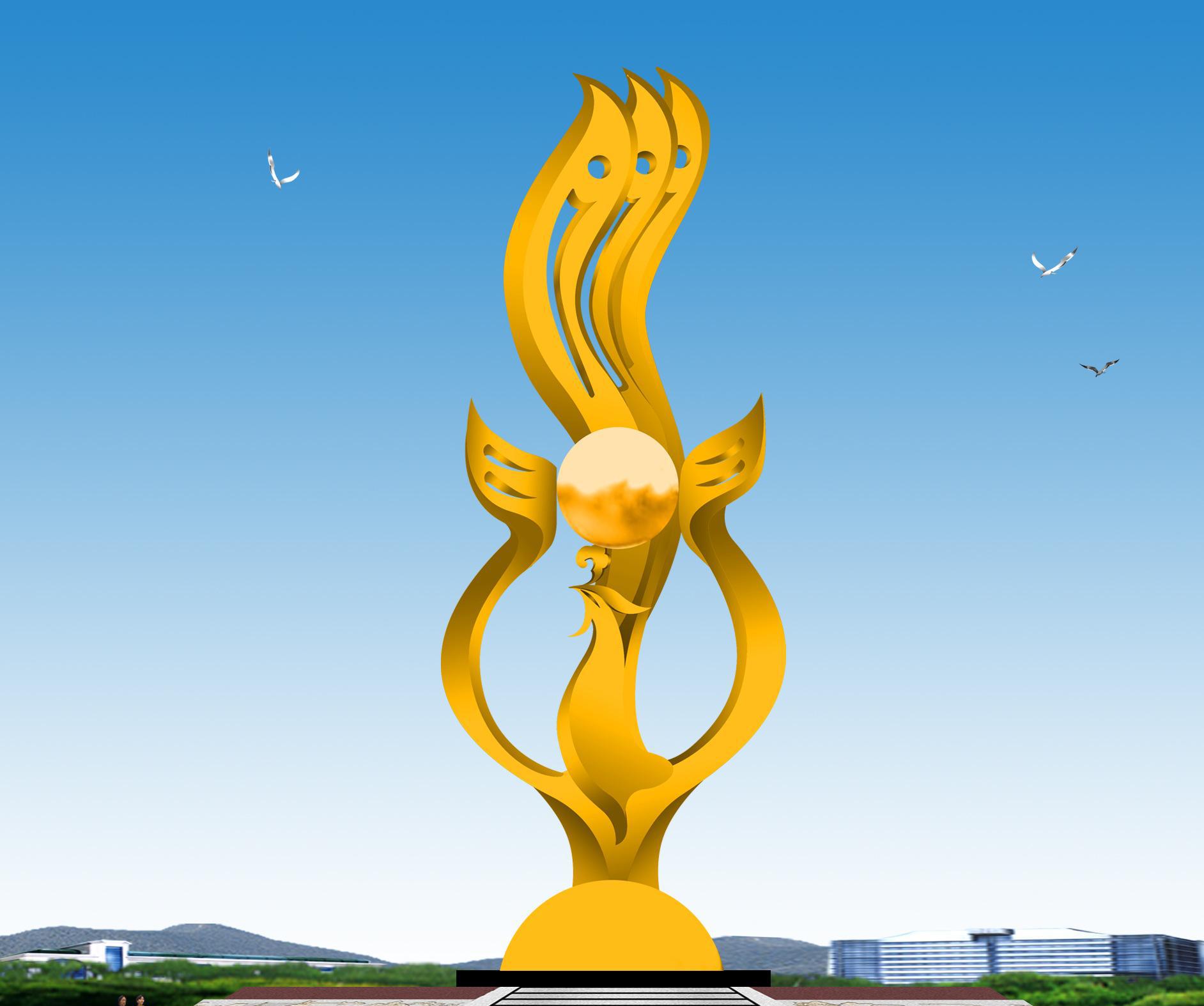 不锈钢校园雕塑