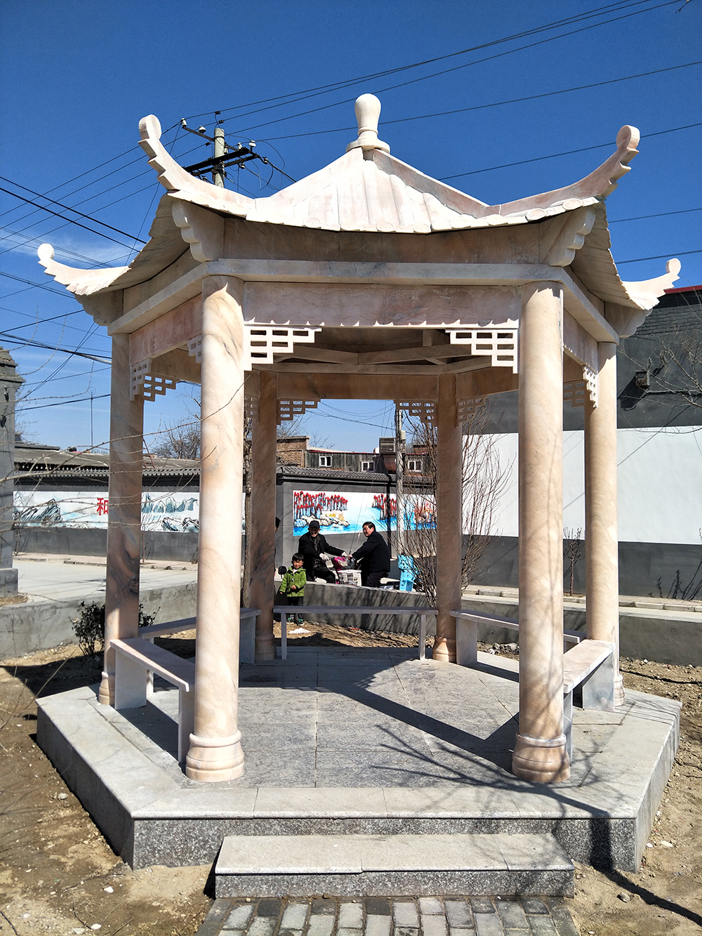 高碑店市太平庄公园雕刻