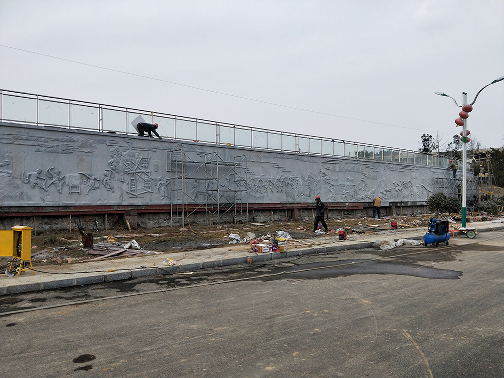 贵州省松桃县体育馆浮雕工程